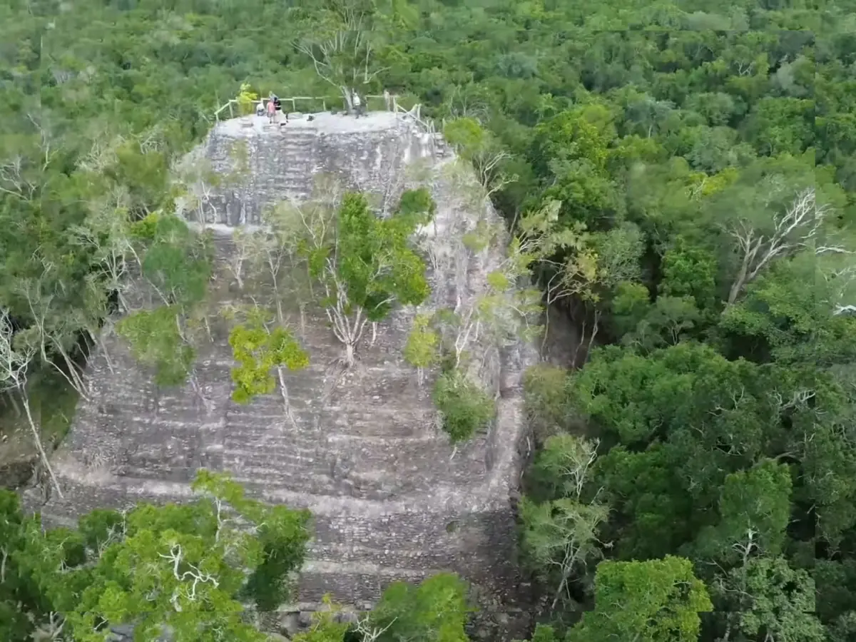 La Danta at El Mirador rising out of the forest