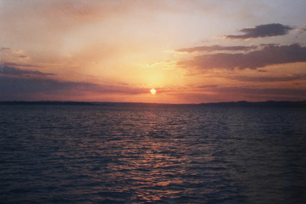 Sunset over Lake Petén Itzá