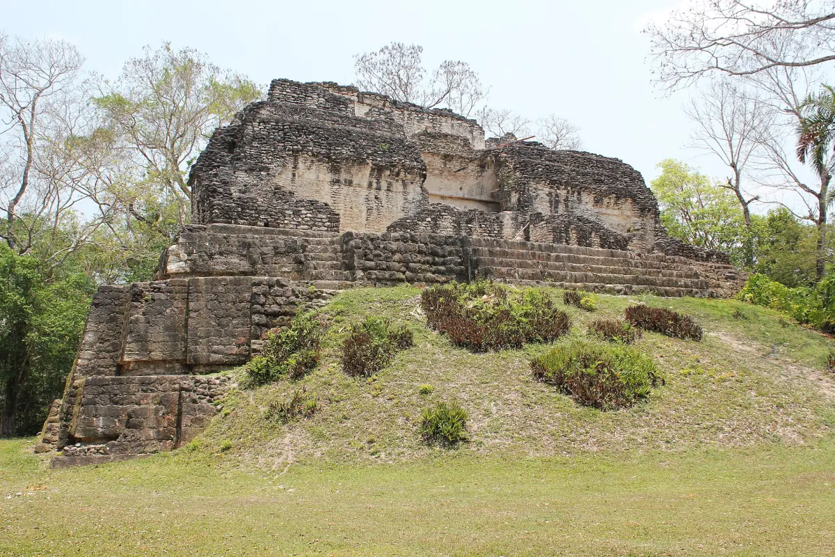 A palace ruin at Uaxactún
